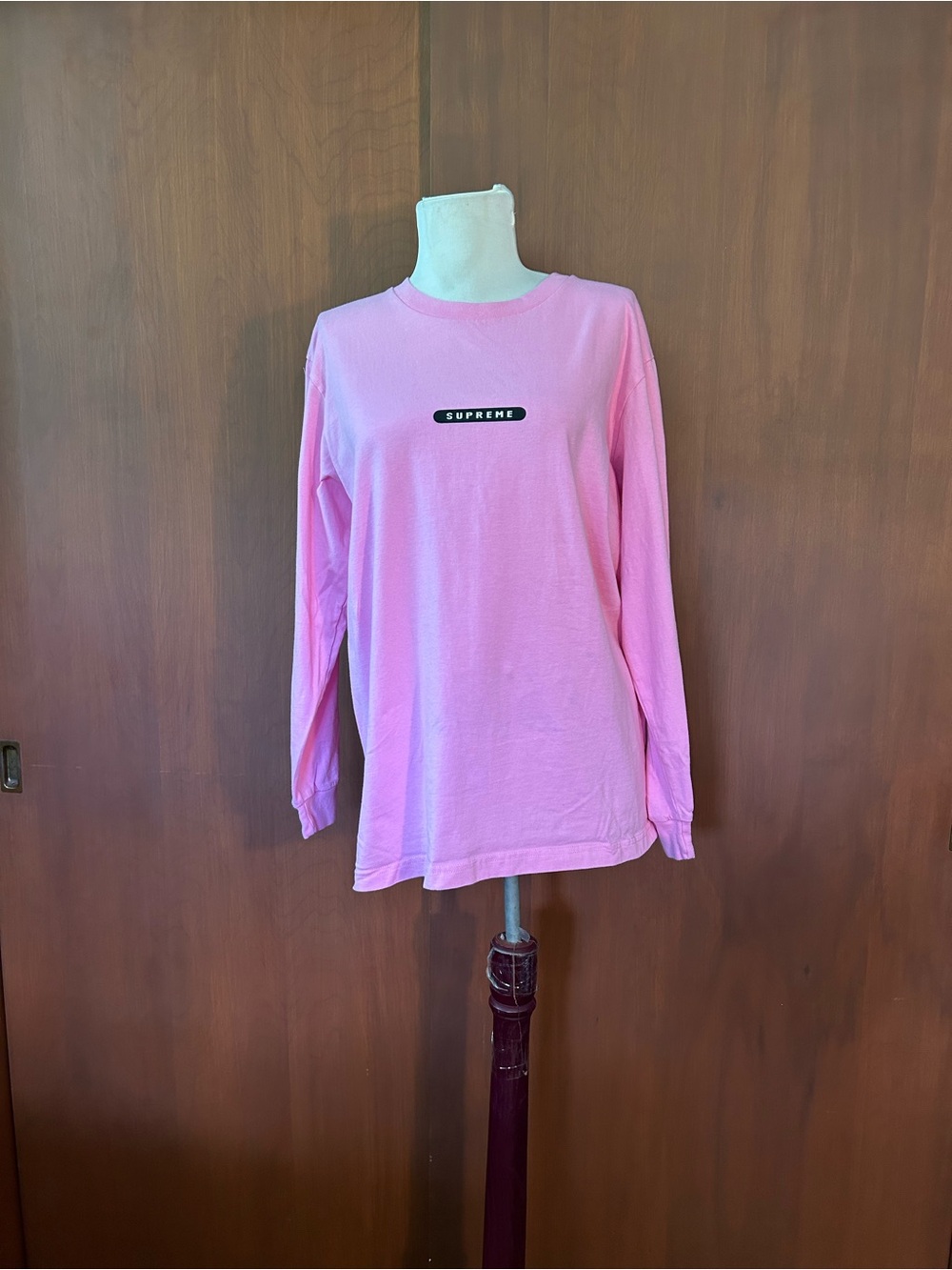 Supreme Pink Wild Crewneck T-Shirt with Logo